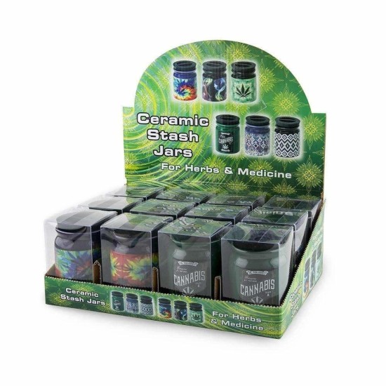 3oz ASST. SMALL STASH JAR 3oz ASST. SMALL STASH JAR