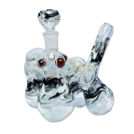 4" GLASS BUBBLER FUMED ASST 4" GLASS BUBBLER FUMED ASST
