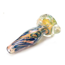 4" GOLD/SILVER FUMED FAT PIPE 2PK