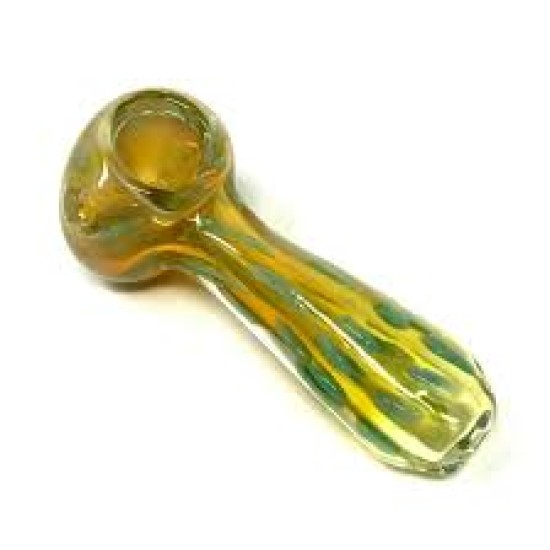4" GOLD/SILVER FUMED SKINNY DELUX HAND PIPE 2PK 4" GOLD/SILVER FUMED SKINNY DELUX HAND PIPE 2PK