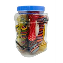 4" HEAVY FRIT PIPES 25CT/JAR