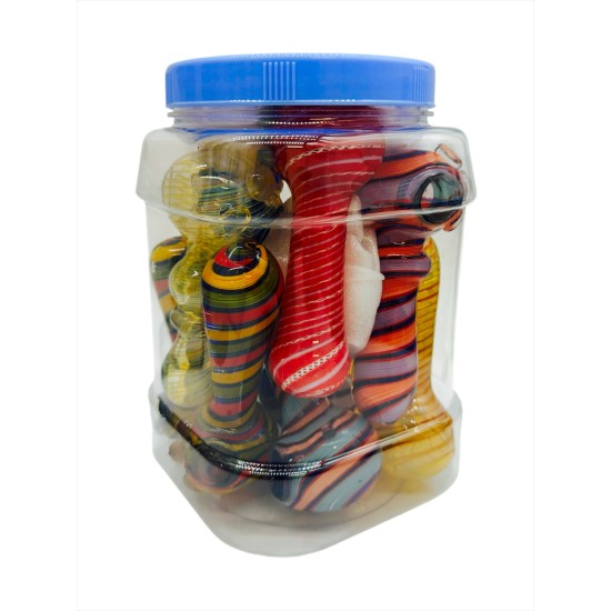 4" HEAVY FRIT PIPES 25CT/JAR 4" HEAVY FRIT PIPES 25CT/JAR