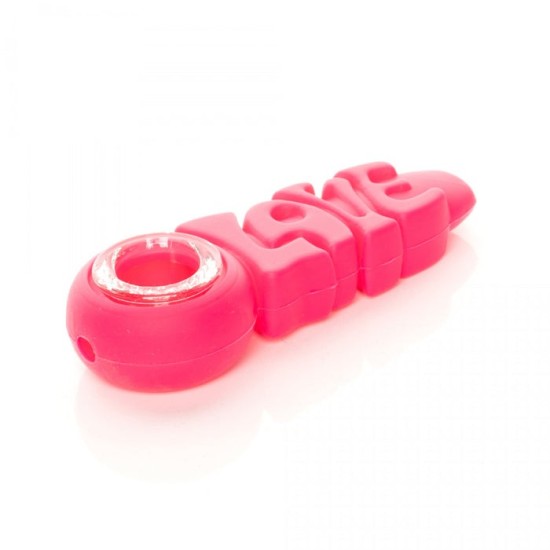 4" LOVE SILICON HAND PIPE 3PK 4" LOVE SILICON HAND PIPE 3PK