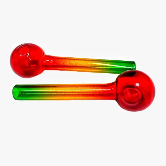 4" OIL BURNER - RASTA COLOR - 20CT 4" OIL BURNER - RASTA COLOR - 20CT