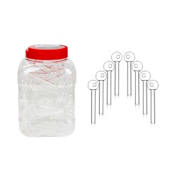 4" OIL BURNER JAR CLEAR 125CT