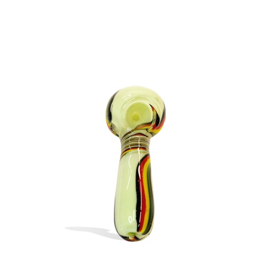 4" SLIME COLOR RASTA ART HAND PIPE 4" SLIME COLOR RASTA ART HAND PIPE