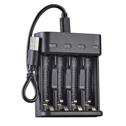 4 SLOTS SMART CHARGER WITH USB