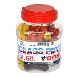 4" TOBACCO HANDPIPE 30PC/JAR