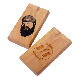 4" WOODEN BLACK/WHITE DUGOUT