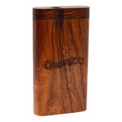 4" WOODEN BROWN DUGOUT