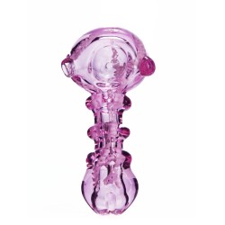 4"GLASS PIPE PINK/PURPLE