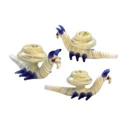 4.2" COLOR GLASS HAND PIPEW SNAIL