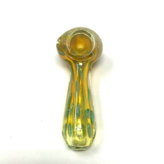 4.25" GOLD FUMED AND DOT PIPE (7717) 4.25" GOLD FUMED AND DOT PIPE (7717)