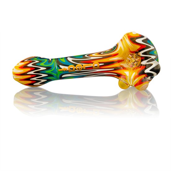 4.3" ALEAF GLASS HANDPIPE 4.3" ALEAF GLASS HANDPIPE