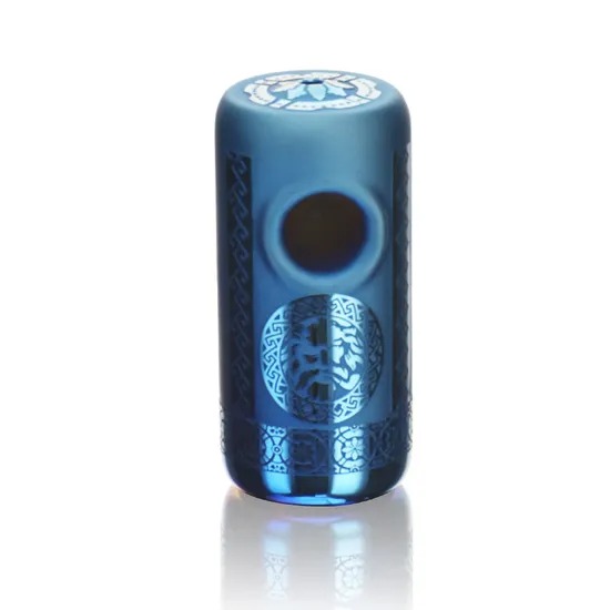 4.3" ELECTRIC PLATING COLOR GLASS HAND PIPE TRIANGULAR 4.3" ELECTRIC PLATING COLOR GLASS HAND PIPE TRIANGULAR