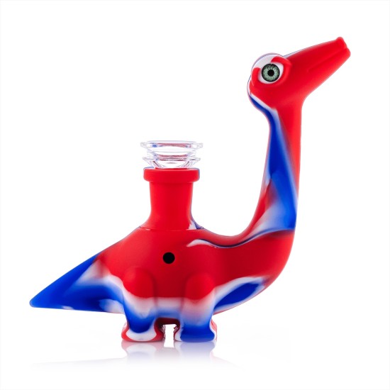4.4" CLAY HAND PIPE W BABY DINOSAUR 2PK 4.4" CLAY HAND PIPE W BABY DINOSAUR 2PK