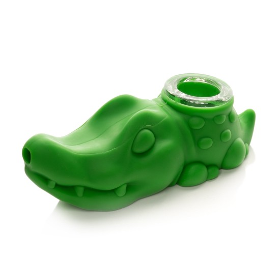 4.4" CLAY HAND PIPE WITH CROCODILE'S HEAD 2PK 4.4" CLAY HAND PIPE WITH CROCODILE'S HEAD 2PK