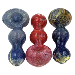 4.5" HAND CRAFTED BUBBLES ART PIPE