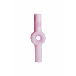 4.5" HAND CRAFTED MILKY PINK PIPE