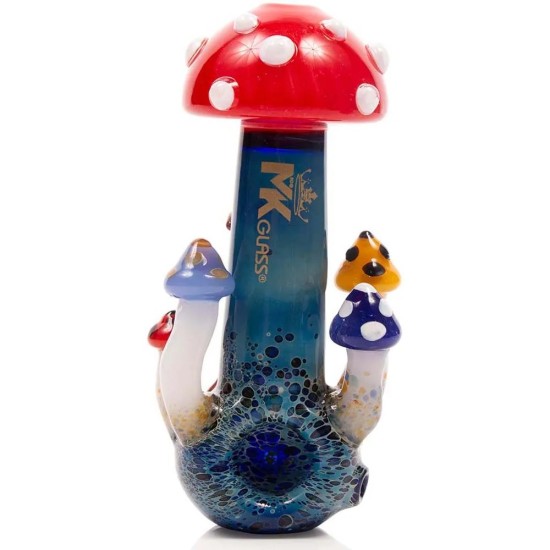 4.5" SLIME COLOR ART MUSHROOM HEAD PIPE 4.5" SLIME COLOR ART MUSHROOM HEAD PIPE