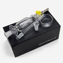 4.6" GOLDEN FUMED GLASS HONEY STRAW 3PK