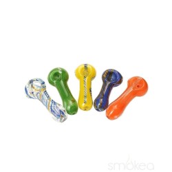 4.7" COLOR GLASS HAND PIPE 2PK