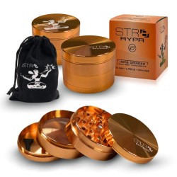 4PC GRINDER WITH WOOD PRINT 55MM