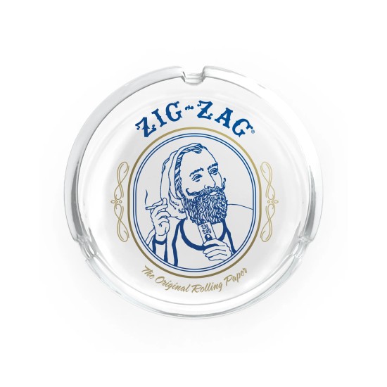 4" ZIG ZAG GLASS ASHTRAY 4" ZIG ZAG GLASS ASHTRAY