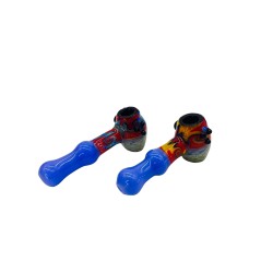 5" BLACK TUBE SLIME HONEY COMB ART DELUX HAND PIPE 5" BLACK TUBE SLIME HONEY COMB ART DELUX HAND PIPE