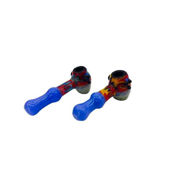 5" BLACK TUBE SLIME HONEY COMB ART DELUX HAND PIPE 5" BLACK TUBE SLIME HONEY COMB ART DELUX HAND PIPE