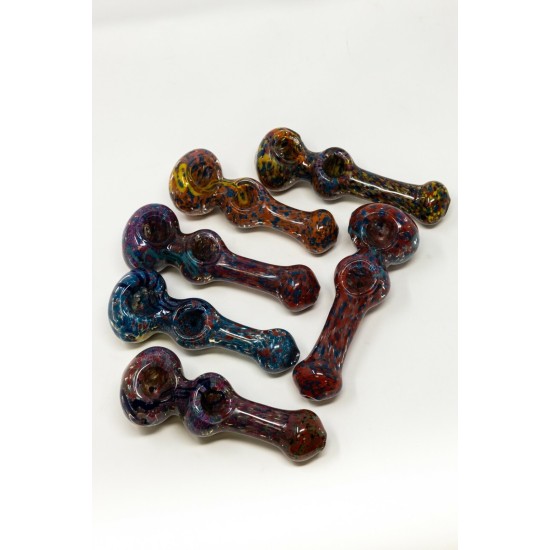5" DOUBLE GLASS TWO BOWL FANCY ART PIPE 5" DOUBLE GLASS TWO BOWL FANCY ART PIPE
