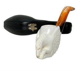 5" HAND CRAFTED ANIMAL ART SUPREME PIPE