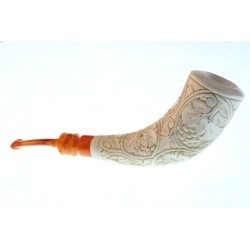 5" HAND CRAFTED CRAZY HORN DESIGN PIPE