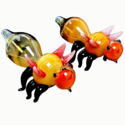 5" HAND CRAFTED HANDPIPE HONEY BEE DESIGNS