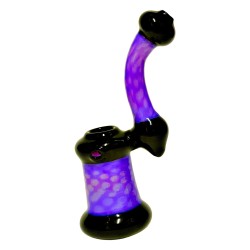 5" HAND CRAFTED SLIME COLORED FANCY BUBBLER