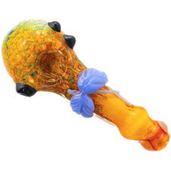 5" HEAD ART FUMED HANDLE HAND PIPE