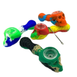 5" SILICONE PIPE SKULL