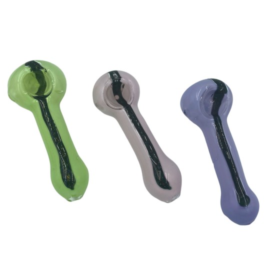 5"NEON SLIME STRIPPED HANDPIPE 2PK 5"NEON SLIME STRIPPED HANDPIPE 2PK