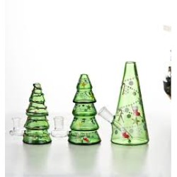 5.5" ALIEN CHRISTMAS TREE SILICONE WATER PIPE