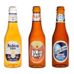 5.5" BEER BURNER BOTTLE GLASS HAND PIPE