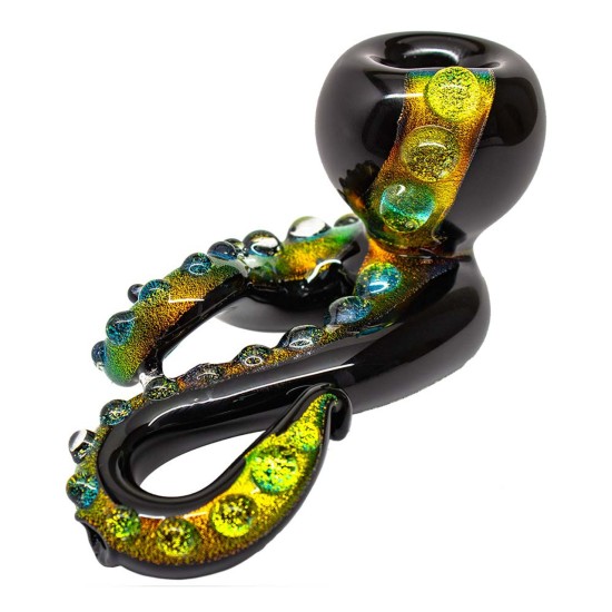 5.5" FANCY DICRO GLASS PIPE 2PC 5.5" FANCY DICRO GLASS PIPE 2PC