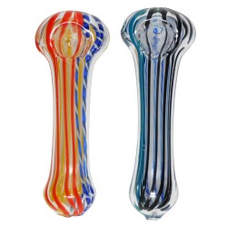 5.5" GLASS PIPE ASSORTED DESIGNS 6PK
