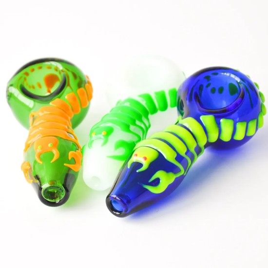 5.5" GLOW IN DARK DONUT HANDPIPE 5.5" GLOW IN DARK DONUT HANDPIPE