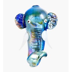 5.5" OUTSIDE ART ELEPHANT PIPE (7735)
