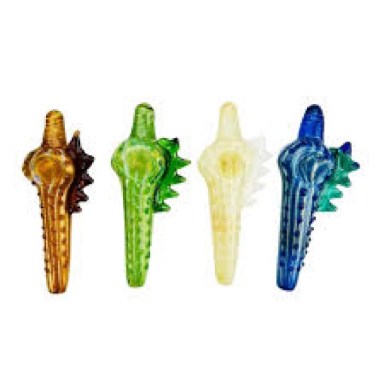 5.5" SEA SHELL GLASS PIPE 5.5" SEA SHELL GLASS PIPE
