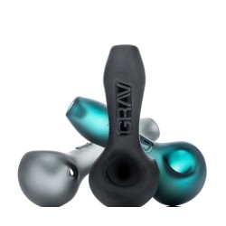 5.5" SILVER FUMED + DEEP SAND BLASTED HAND PIPE