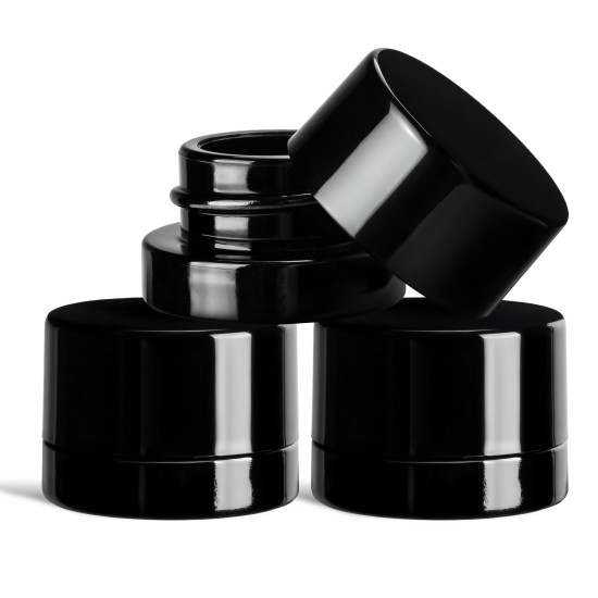 5ML CHILD RESISTANT GLASS WAX JAR 12PK 5ML CHILD RESISTANT GLASS WAX JAR 12PK