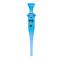 6" ALEAF GLASS 3 DOT DAB STRAW
