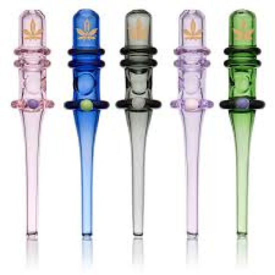6" ALEAF PEANUT GLASS DAB STRAW 6" ALEAF PEANUT GLASS DAB STRAW