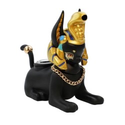 6" ANUBIS DOG SILICONE WATER PIPE